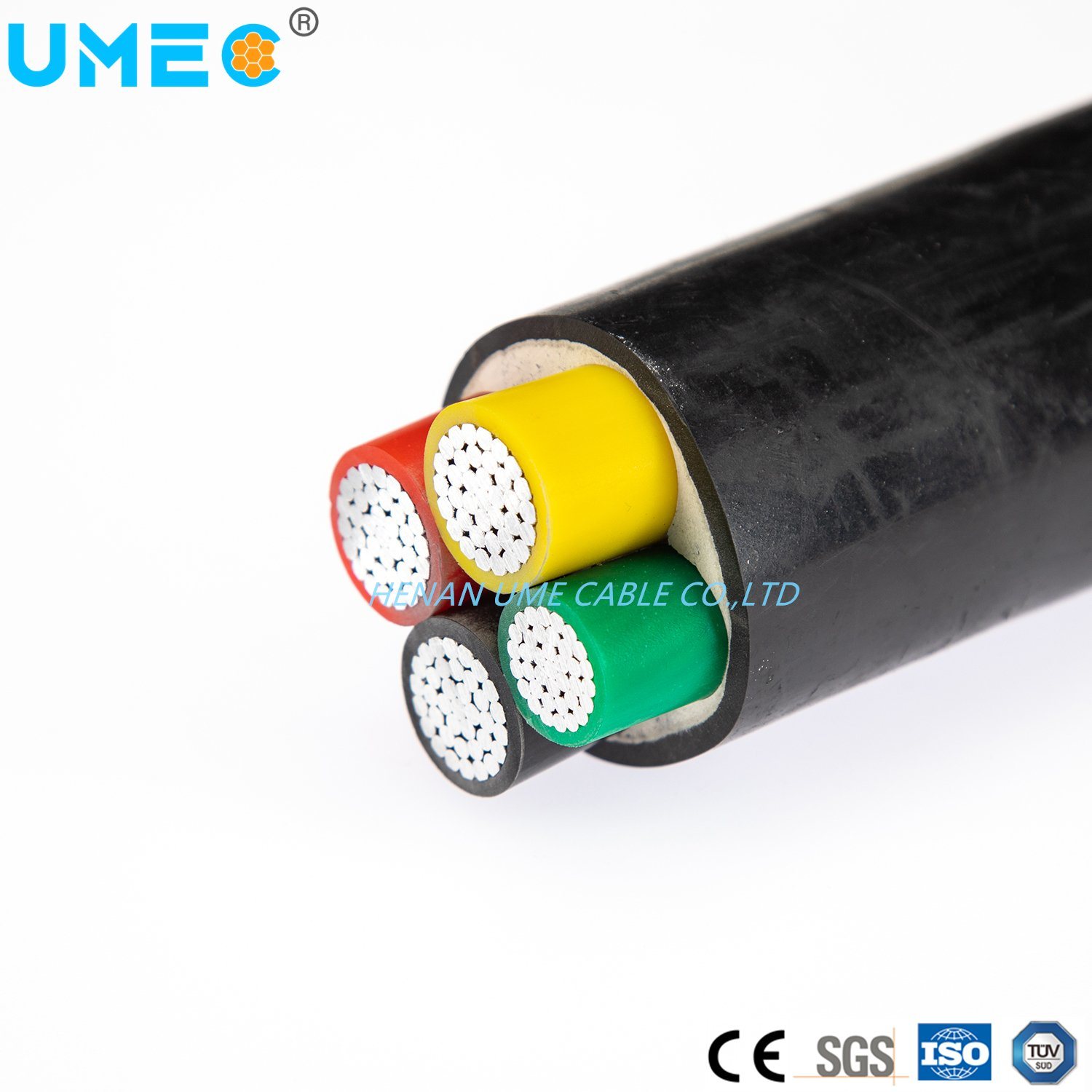 Underground Direct Buried Cu (Al) Conductor PVC/XLPE Insulated PVC Sheathed Cable VV Vlv Yjv Yjlv
