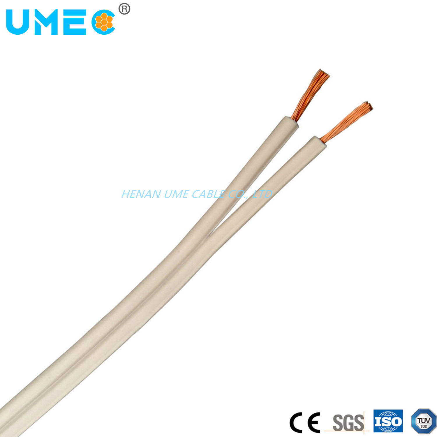 
                Großhandel heißen Verkauf 300V Netzkabel isoliert Parallel elektronischen Draht Flexibles PVC-Kabel mit Spt
            
