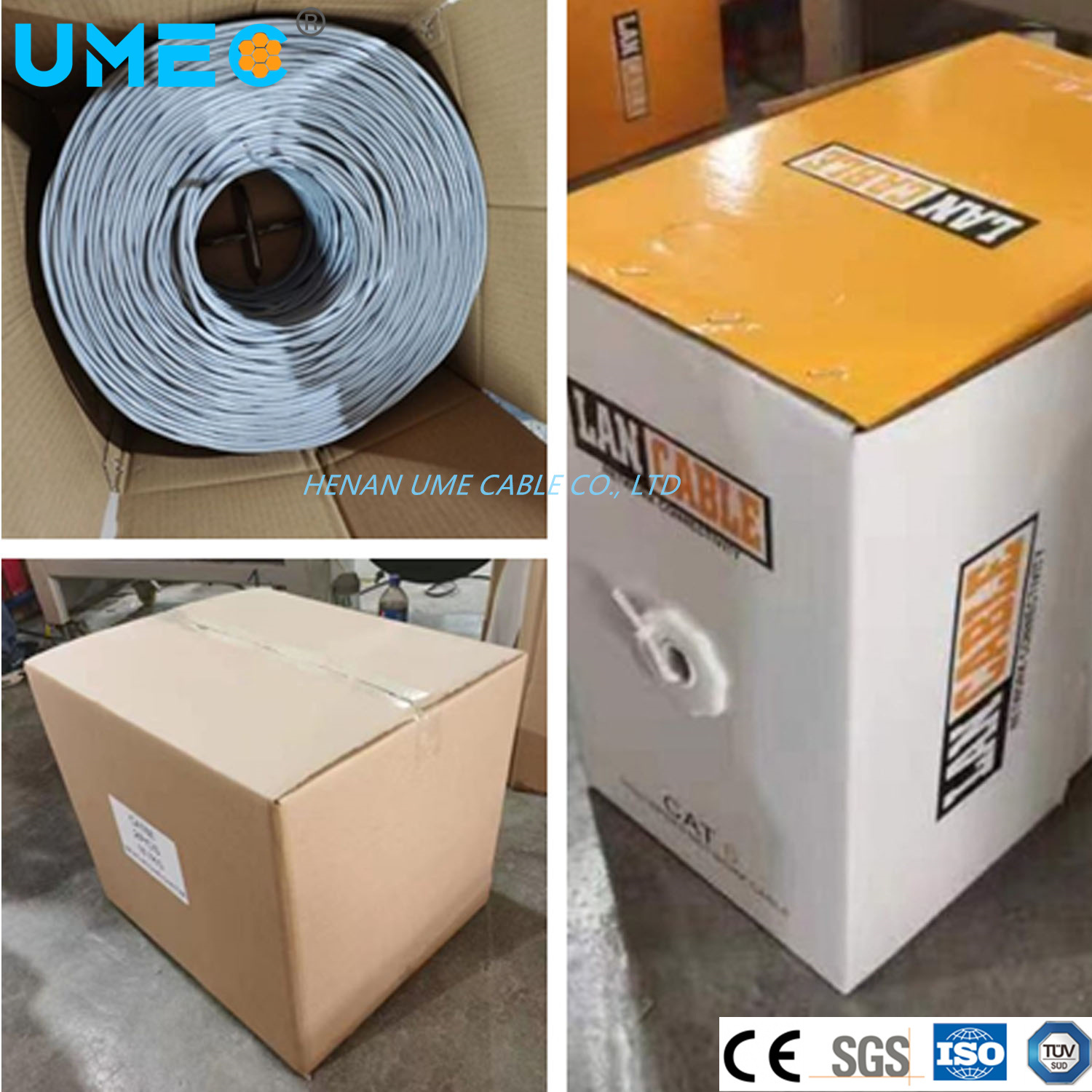 Wholesale Indoor Outdoor CAT6 UTP 23AWG 24AWG Internet Cord 305m Per Roll
