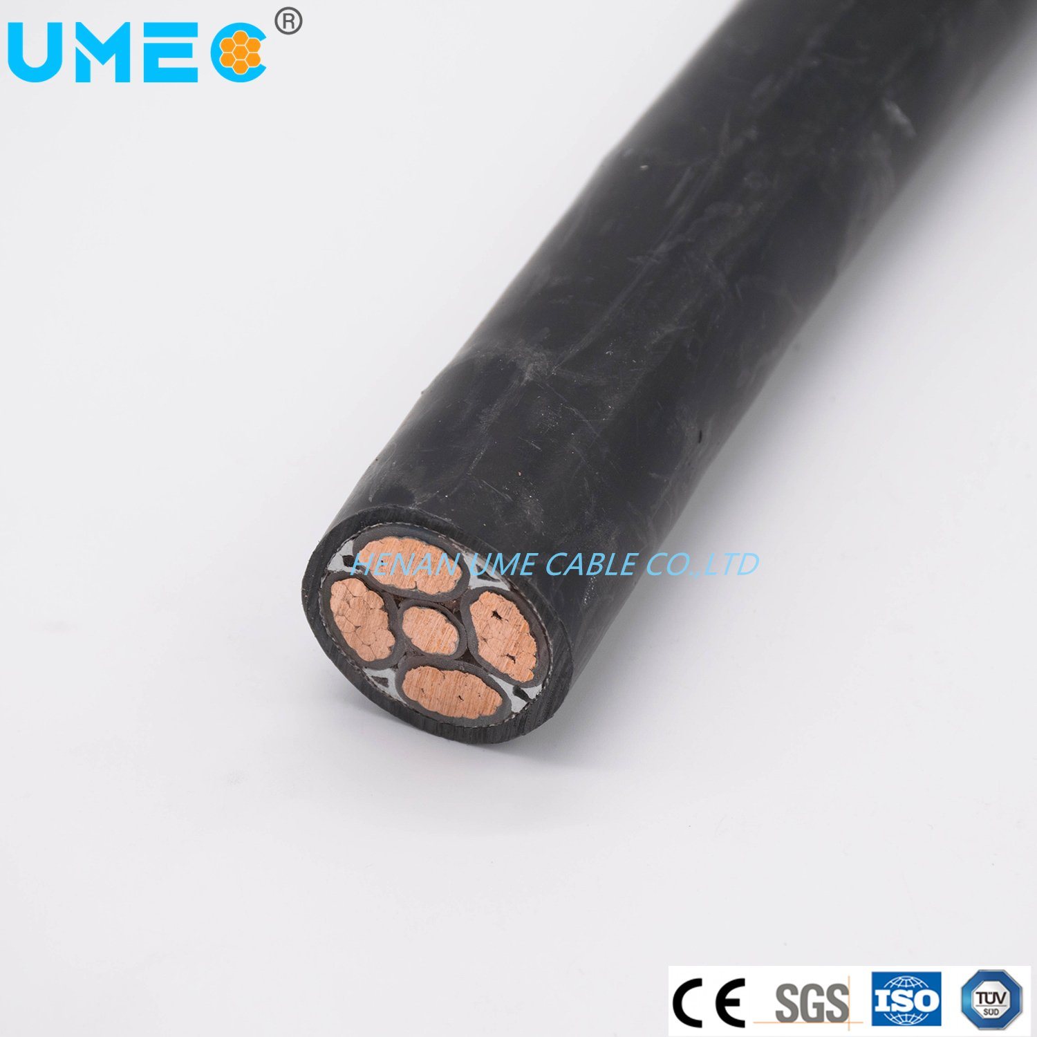 
                Baja tensión con aislamiento XLPE al cable de alimentación/Cu Single-Multi Conductor recubierto de PVC núcleos eléctrica Metro Cable blindado
            