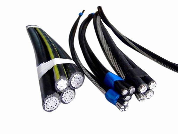 Китай 
                                 0.6/1 кв низкое напряжение короткого замыкания XLPE накладных ABC 2X4 кабеля AWG ASTM                              производитель и поставщик