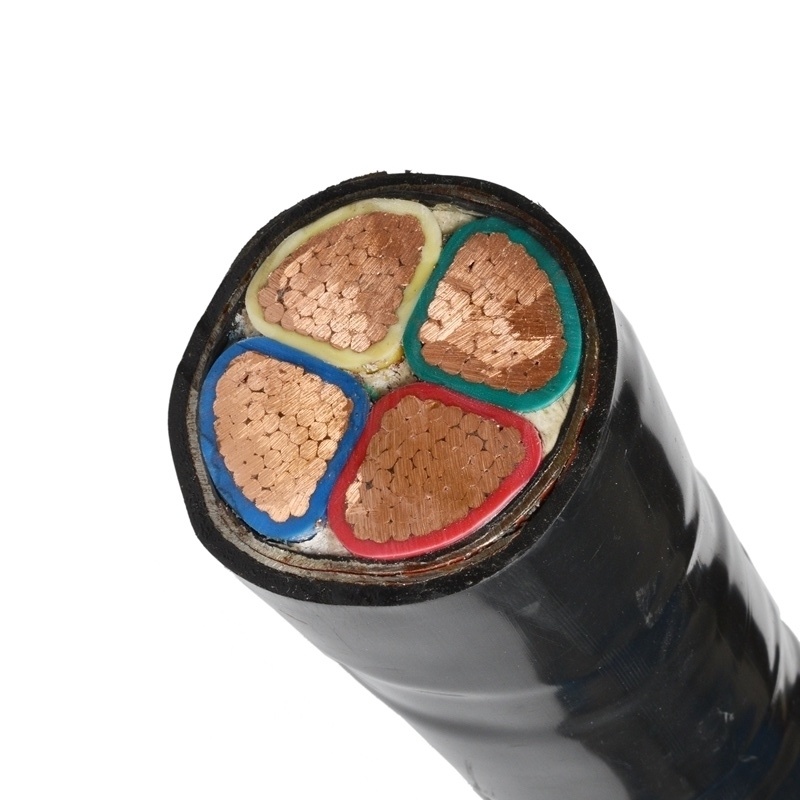 China 
                        0.6/1kv 11kv 35kv 4 Cores Stranded Copper Wires XLPE/PVC Insulation and PVC Sheath Low Smoke Free Helogen Cable
                      manufacture and supplier