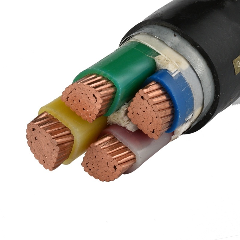0.6/1kv 3 Cores 4 Cores Copper Wire Stranded Conductor XLPE or PVC Insulation Water Proof Underground PVC Sheath Cable