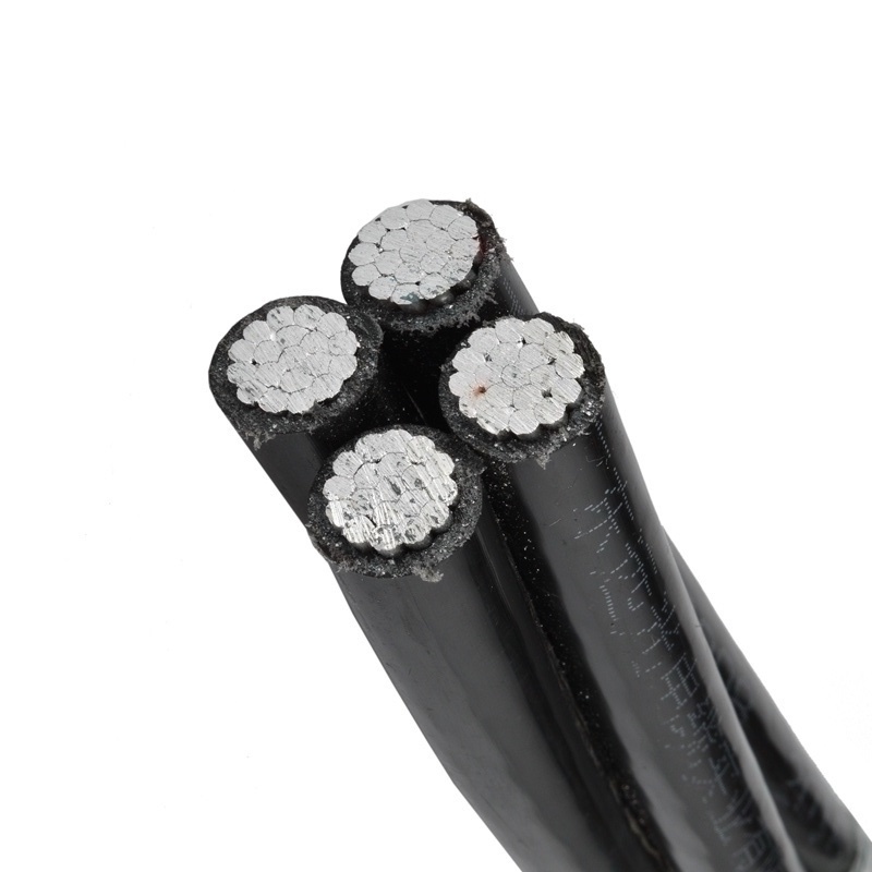 China 
                0.6/1kv PE Insulation Aluminum Conductor Duplex Truiplex Aerial Bundled Cable Electric Cable
              manufacture and supplier