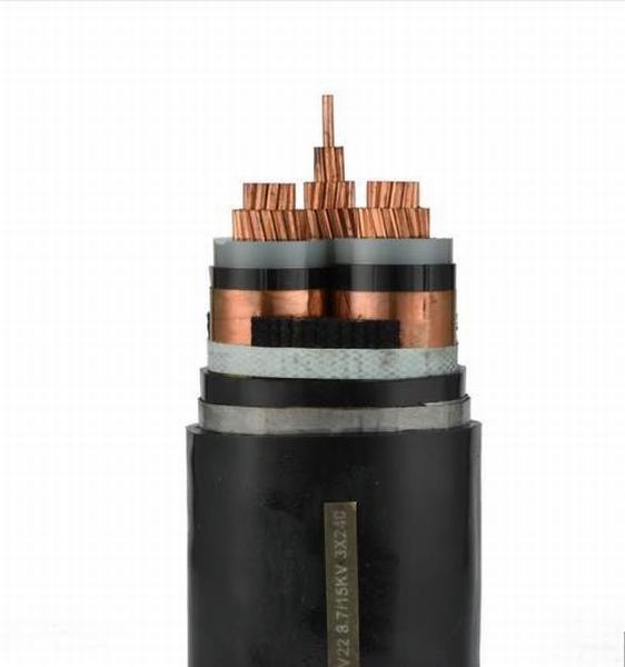 Copper Conductor XLPE Insulated PVC Sheathed Armored Electric Power Cable