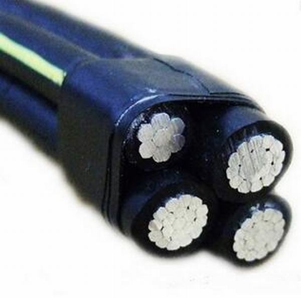 IEC Standard Aerial Bundle Cable ABC Cable 3X95+50mm2 Black XLPE Insulation Aluminum Conductor