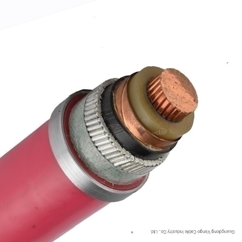 
                IEC 0.6/1KV60502 10kv Câble électrique 1 x 185mm2 Conducteur en cuivre sur le fil d′aluminium d′isolation en polyéthylène réticulé Ruban de cuivre souple blindé Blindé Câble Gaine en PVC
            