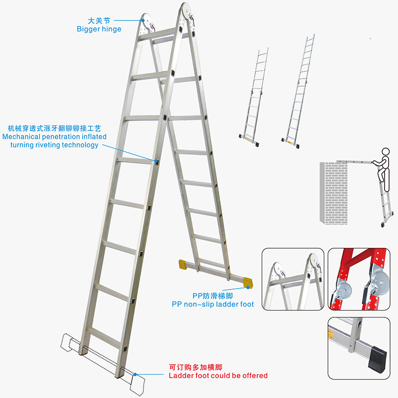 Cina 
                Scale con giunto in alluminio, scaletta pieghevole, scala per ponteggi
             fornitore