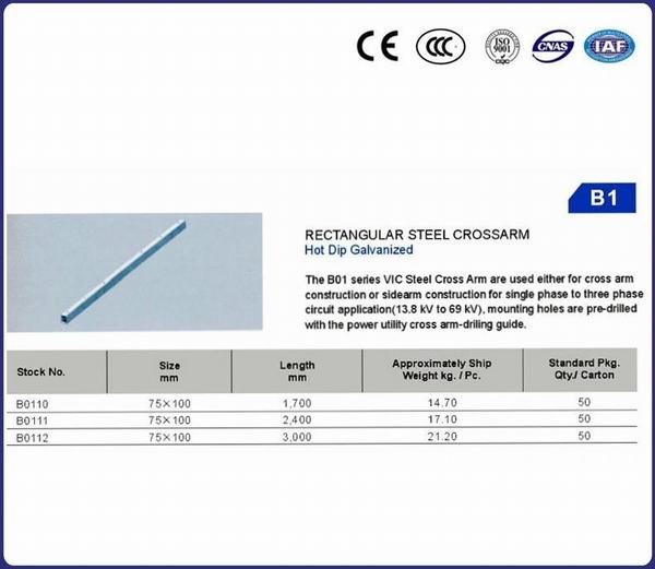 Китай 
                                 Аллея рычаг стяжки стальные Crossarm HDG                              производитель и поставщик