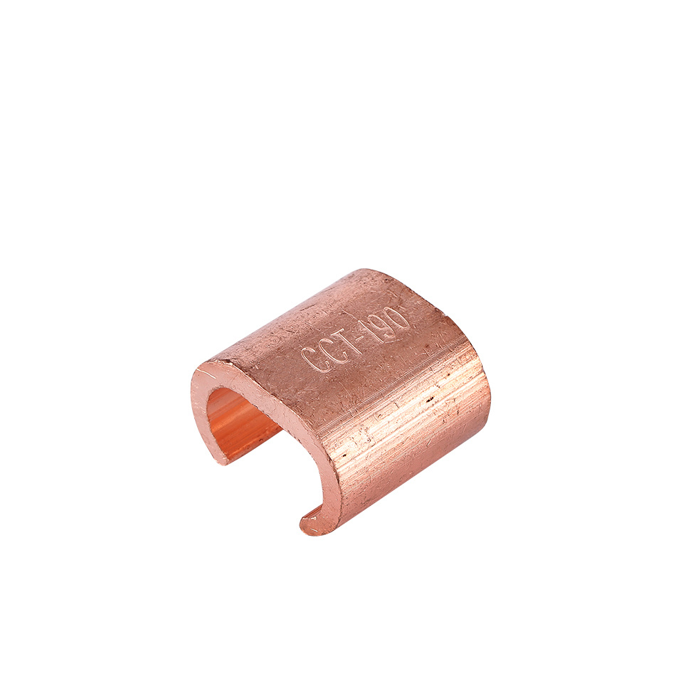 
                CCT C-Type Copper Crimp Connector, Cable Lug Terminal for Medium Voltage, Bimetallic Lug of Electric Power Fittings
            