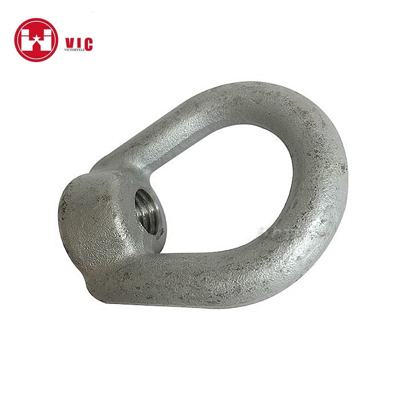 Drop Forged Steel Material Oval Eye Nut for Suspension or Strain Insulator