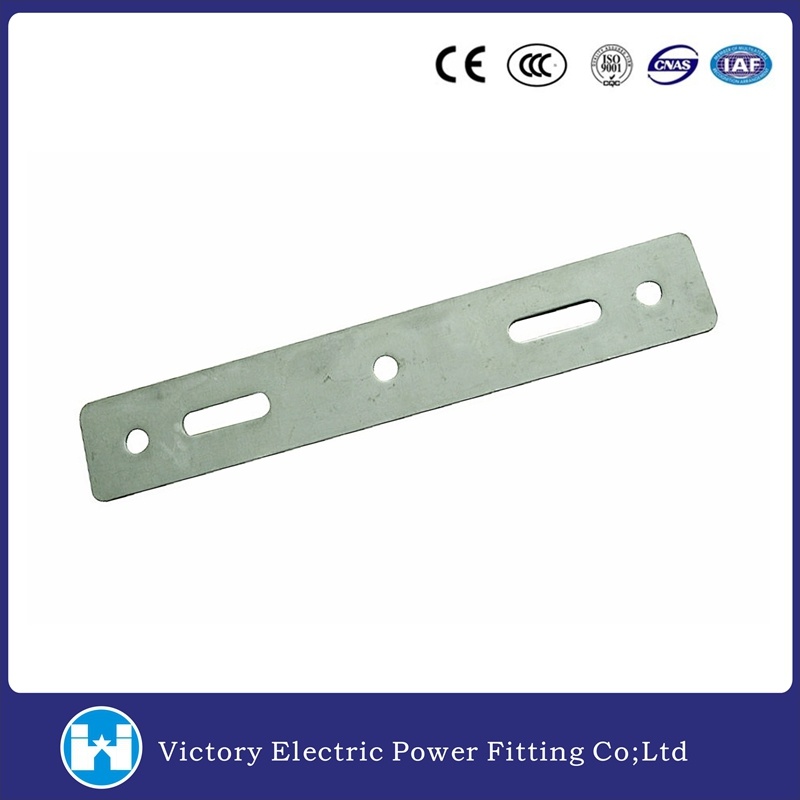 Electric Power Line Hardware Fittings Galvanized Steel Double Arming Plate
