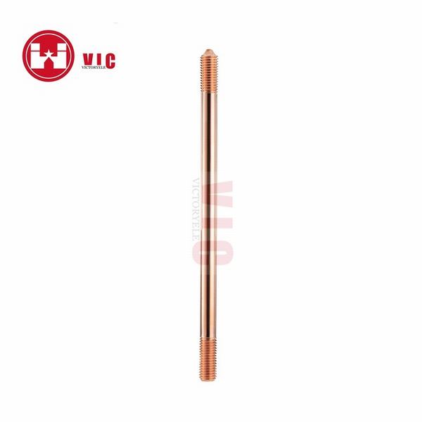 Factory Direct Sales Solid Copper Earth Rod and Copper Clamp for Ground System
