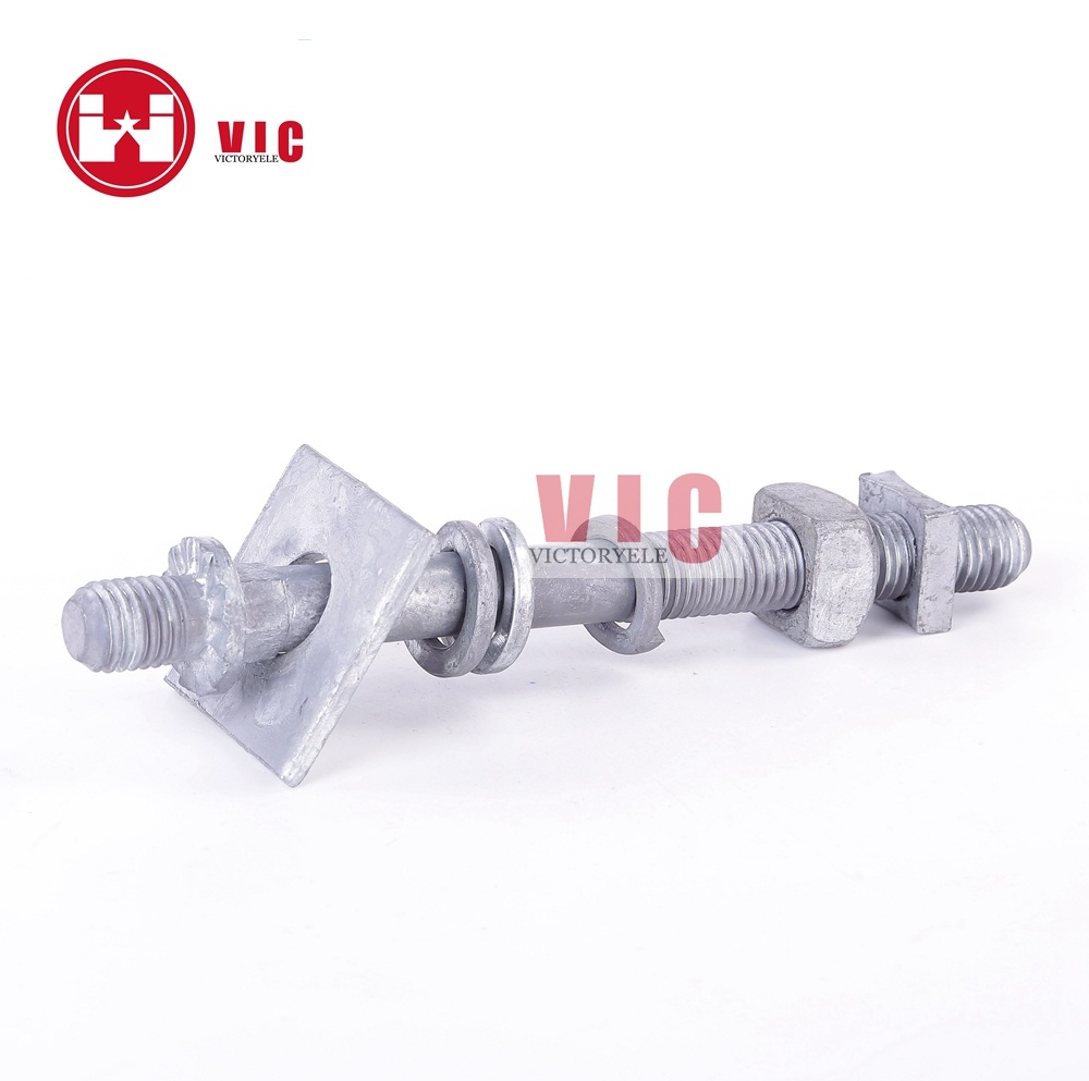 Galvanized Steel Spindle for Pin Insulator /M16/M20 Post Stud Pole Line Hardware