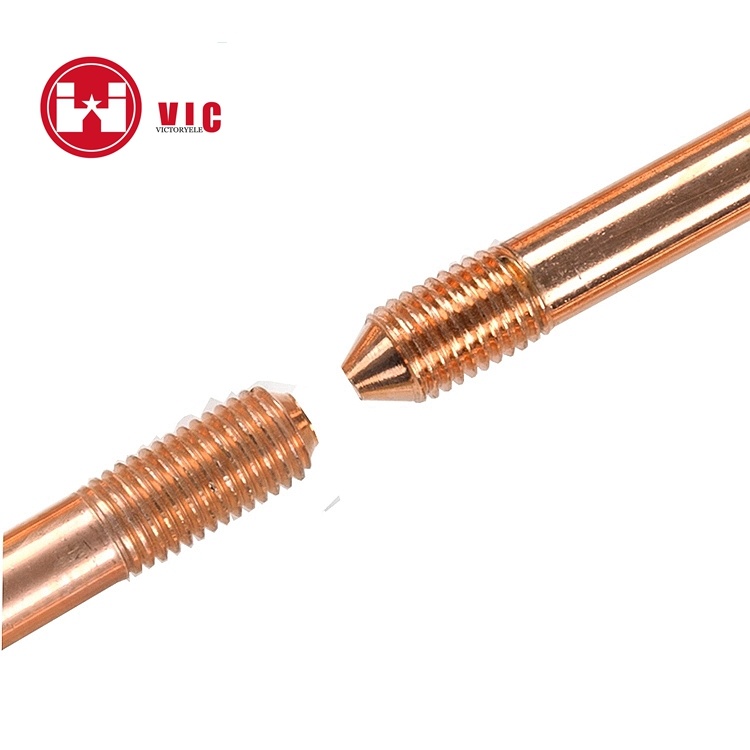 Good Price Copper Clad Earth Rod Coupling with Copper Clamp for Earth Ground System Assembly