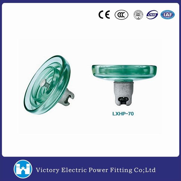 Китай 
                                 Высокое напряжение дисковые подвесные закаленного стекла изолятор (LXHP-70)                              производитель и поставщик