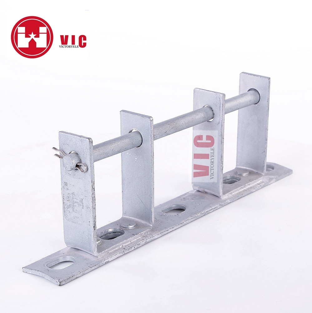 Hot DIP Galvanized Electric Power Accessories 2 Spool Secondary Rack