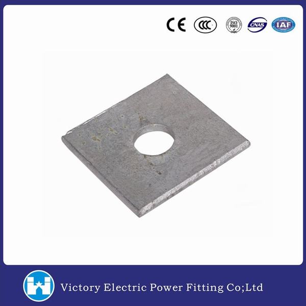 Hot DIP Galvanized Square Washer for Pole Accessories