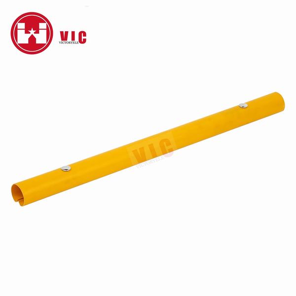 China 
                                 Acessórios para cabos PVC PE plástico Yellow Guy Guard com Abraçadeira metálica                              fabricação e fornecedor