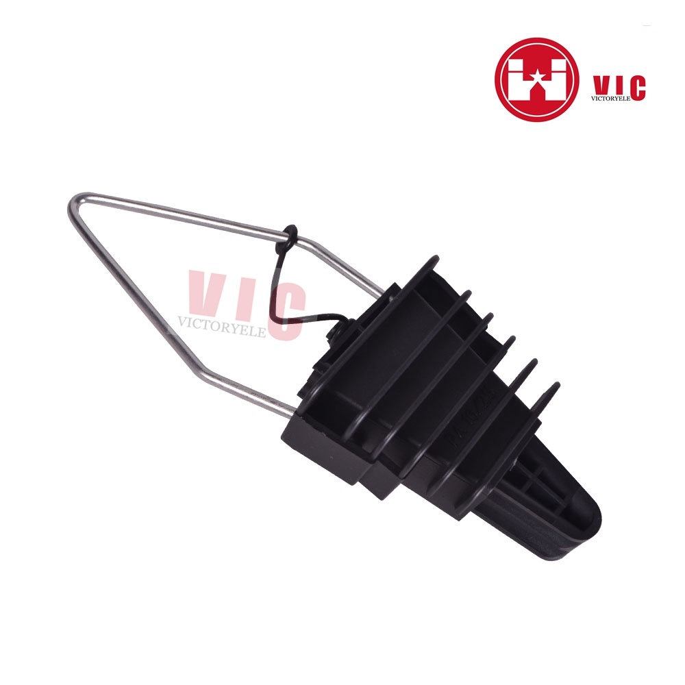 
                Pince de suspension en plastique d′ancrage couramment utilisée pour câble d′ensemble d′antenne
            
