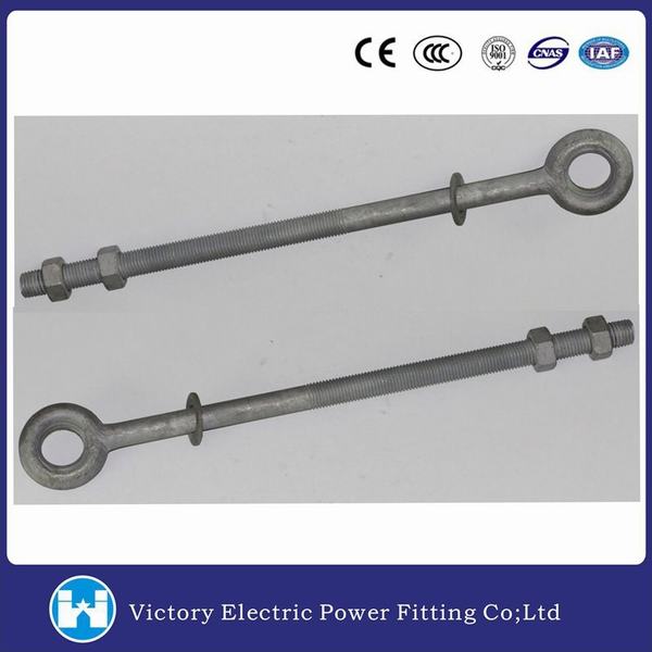 Power Fittings Pole Line Hardware Stay Assemble Round Eye Bolt
