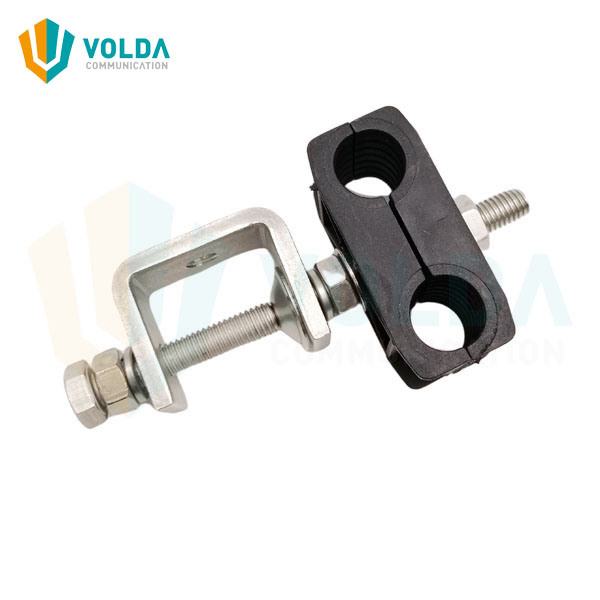 China 
                        1/2" Double Hole Feeder Cable Clamp
                      manufacture and supplier