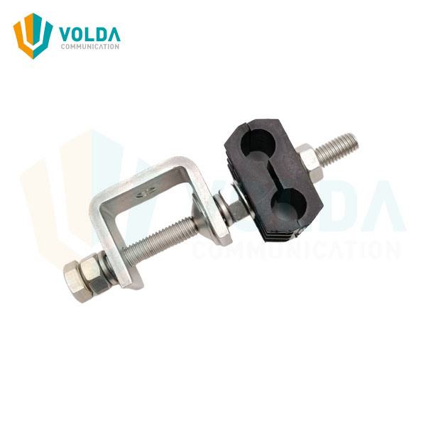 China 
                        3/8" Double Hole Feeder Cable Clamp
                      manufacture and supplier