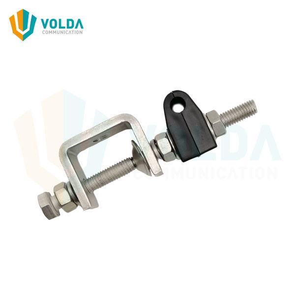 304 Stainless Steel Single Hole Feeder Clamp for 1/4" Cable