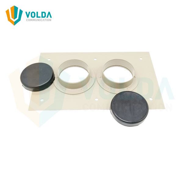 China 
                        4 Inch Cable Entry Plate 2 Holes with Entry Port Caps
                      manufacture and supplier