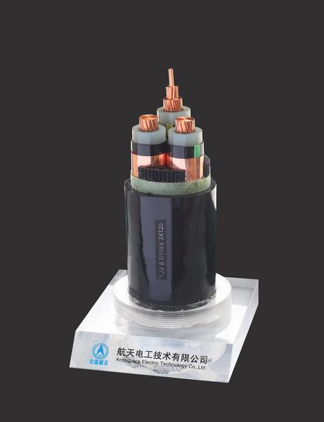 China 
                        8.7/15kv Copper Core XLPE Insulated PVC Sheathed Power Cable
                      manufacture and supplier