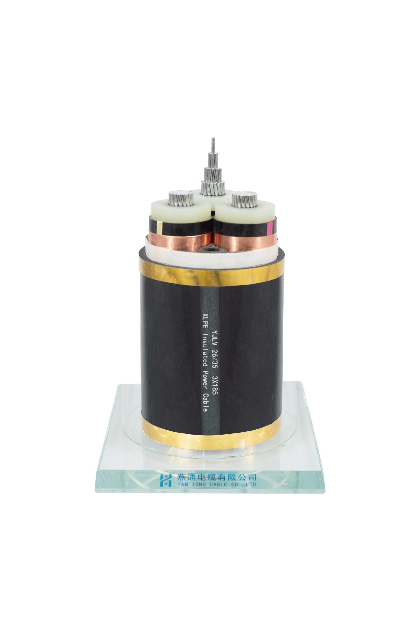 China 
                Alta tensión LV 0.6/1kv Yjv Yjlv 3x240 mm2 XLPE Swa armaduras al cable de alimentación
              fabricante y proveedor