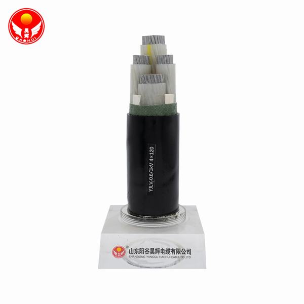 0.6/1kv 240 mm2 Aluminum Conductor 4 Core PVC Insulated Power Cable