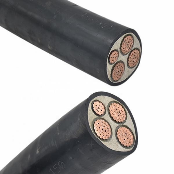 China 
                                 Núcleo 4+1 con aislamiento XLPE recubierto de PVC resistente al fuego de cable de alimentación blindados                              fabricante y proveedor