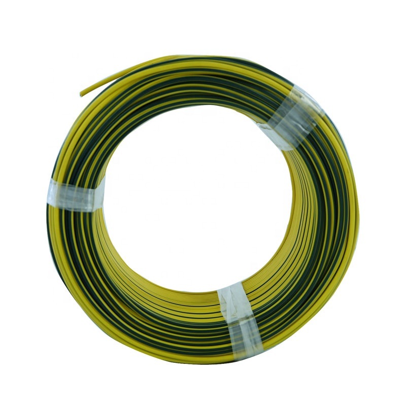 Flexible Copper PVC Covered Earth Grounding Wire Cable Green/Yellow