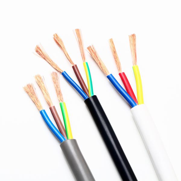 Multiple Conductor Flexible Cable with Insulation and Outer Sheath of PVC