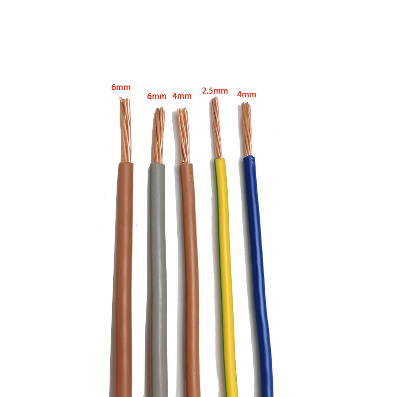 PVC Insulated Stranded Wire for Grounding Flexible PVC PE Insulated Electric Wire 2mm 4mm 6mm