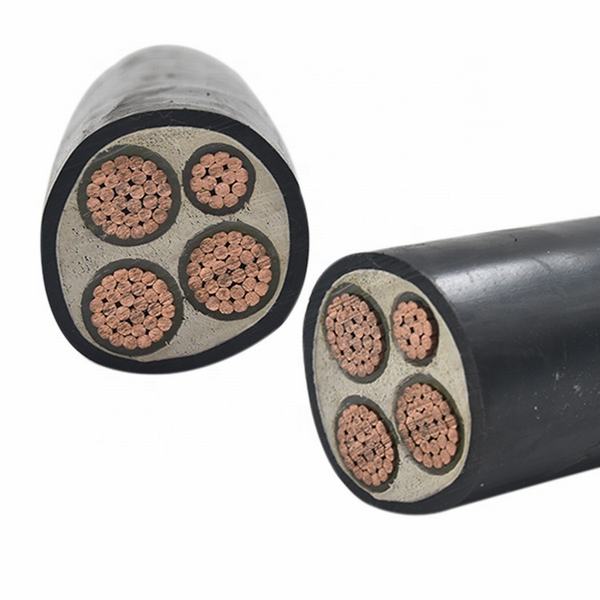 Unarmored Power PVC Electrical Cable Copper / Aluminum Conductor 4 Cores Cables