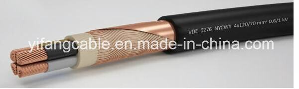 China 
                        0.6/1kv Nycwy Power Cable 4X25/16mm2
                      manufacture and supplier