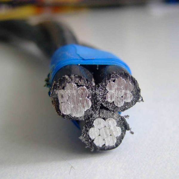 China 
                        1/0AWG Triplex Service Drop Aerial Bundle Cable
                      manufacture and supplier