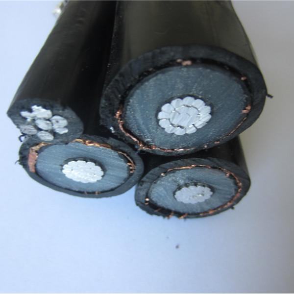 Chine 
                                 10kv fil de cuivre écran 3x185+50 isolés en polyéthylène réticulé Sqmm Al surcharge câble ABC                              fabrication et fournisseur