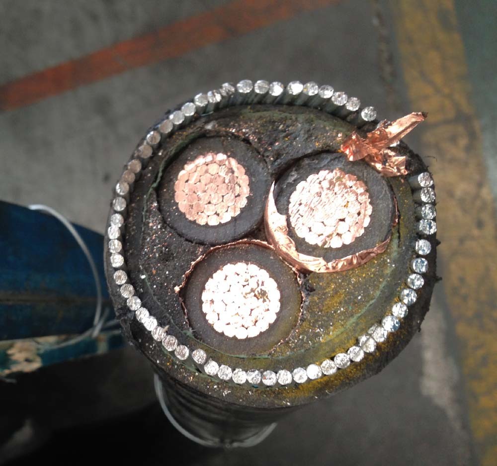 
                11kv 95mm Kenya Three Core 300mm2 Cable ASTM B398 Kenya Galvanized Steel Wire and 3X2.5mm Anker Power Cable
            