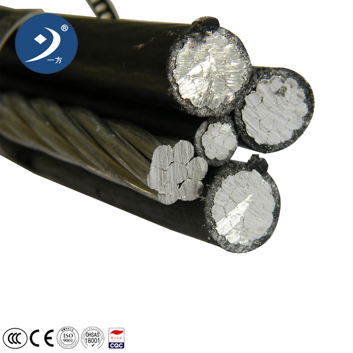 
                3*70+70 mm2 Quadruplex-Kabel ACSR mit neutralem Messengelenker
            