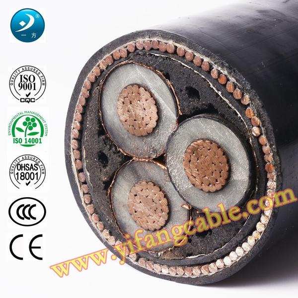 Cina 
                                 6/10 (11) di chilovolt, cavo elettrico del PVC 3X185mm2 di SWA di Al XLPE                              produzione e fornitore
