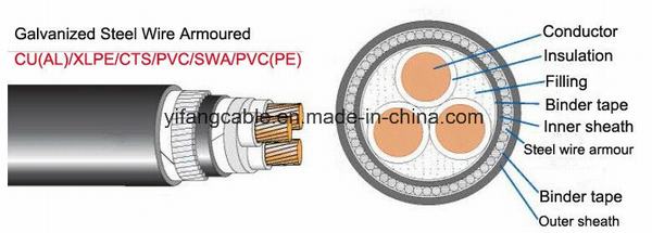 600V XLPE Insulation PVC or PE Sheath Power Cable