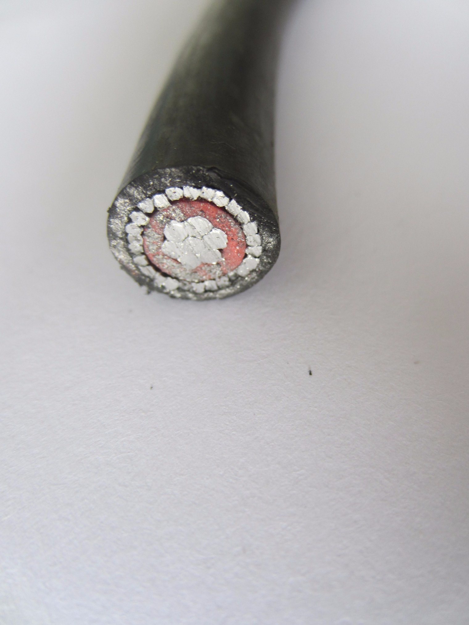 Concentrico Aluminio Cable 2X8AWG (XLPE-PVC) 0.6/1 Kv 16mm PVC Insulated Aerial Concentric Service Cable with Communication Wire