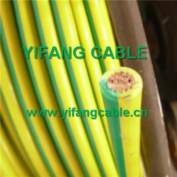 Китай 
                                 Электрический провод с зеленого и желтого цвета, коричневого цвета 1X6мм2                              производитель и поставщик