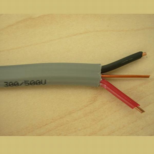 Chine 
                                 prix d'usine 1.5mm 2.5mm Twin et câble de masse sur le fil électrique isolé PVC plat                              fabrication et fournisseur
