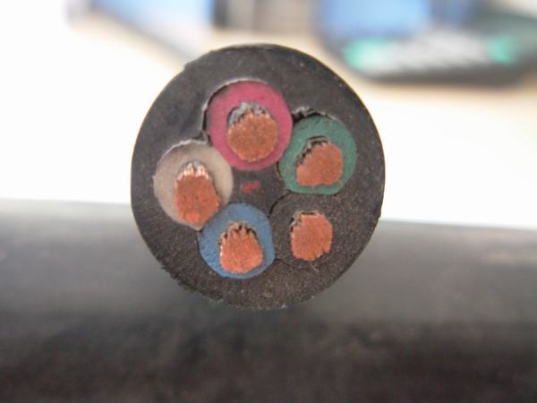 
                                 Fünf Kern-Gummi Isoliergummihüllen-Kabel                            