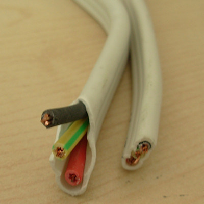 
                                 O cabo flat Twin e Massa 6242y 6241y cabo PVC 2,5mm2 fio plana o cabo elétrico do conector , fio                            