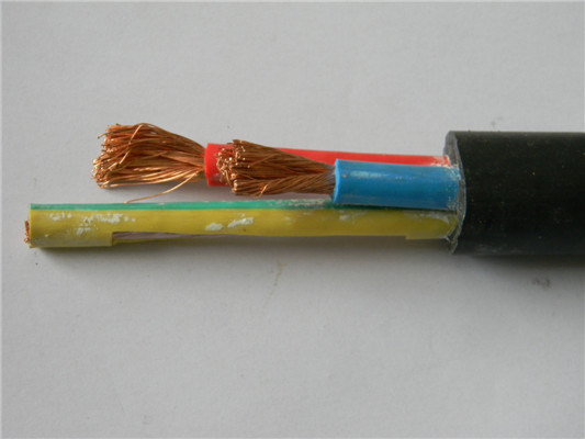 
                                 H07RN-F Flexibles Kabel 450/750V, gummiummanteltes schwarzes Farbkabel                            